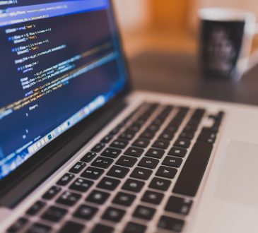 code on computer screen