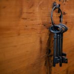 keys hanging on hook