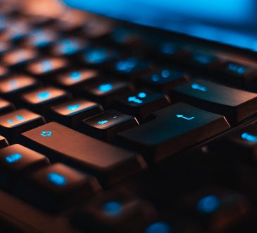 close-up of keyboard