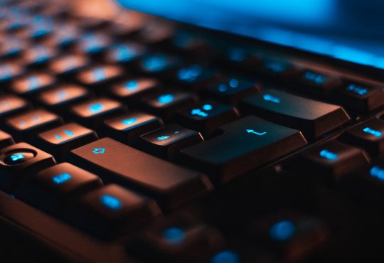 close-up of keyboard