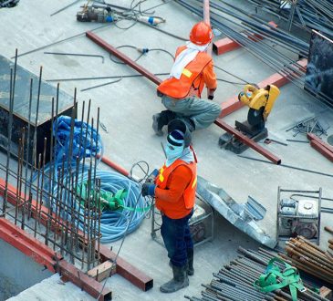 construction workers on job site