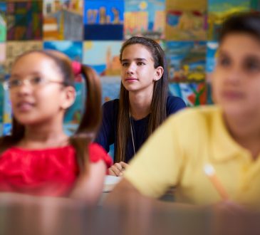 young students in classroom