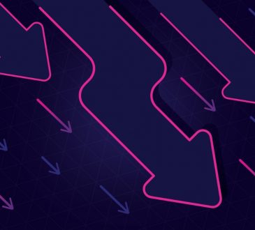 pink arrows pointing downward