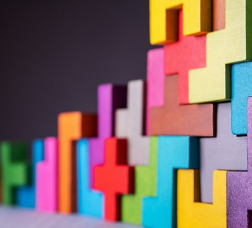 colourful geometric building blocks
