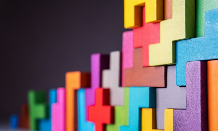 colourful geometric building blocks