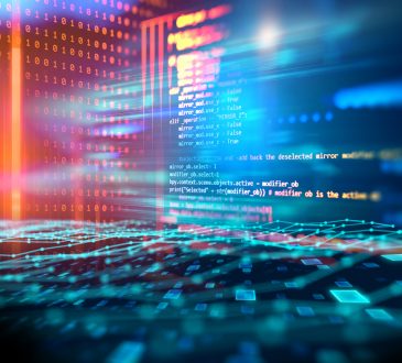 Programming code abstract technology background of software developer and Computer script