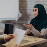 woman in job interview