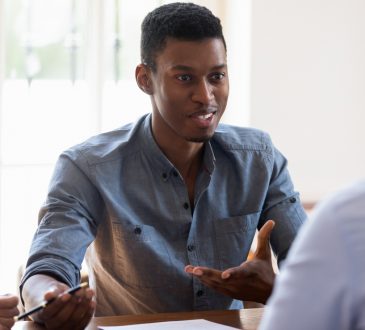 meeting between two men