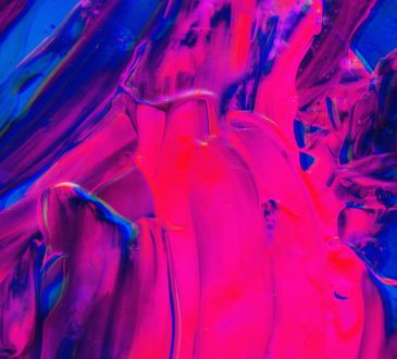 pink and blue abstract art paint