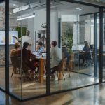 People meeting in conference room in modern office