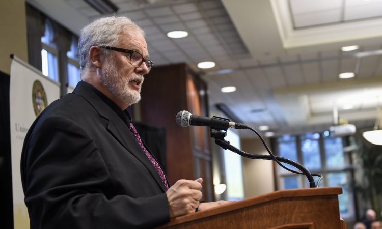 Dr. Mark Pope, recipient of the Thomas Jefferson Award.