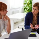 Two people meeting for counselling conversation