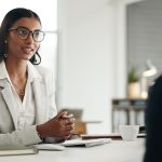 Applicant and interviewer during job interview